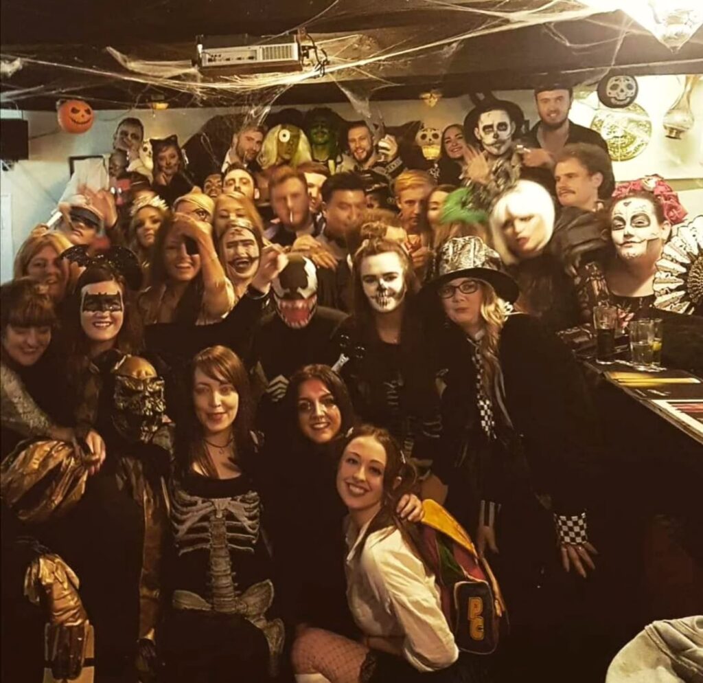 photo of the best halloween costume at the coach and horses abergavenny