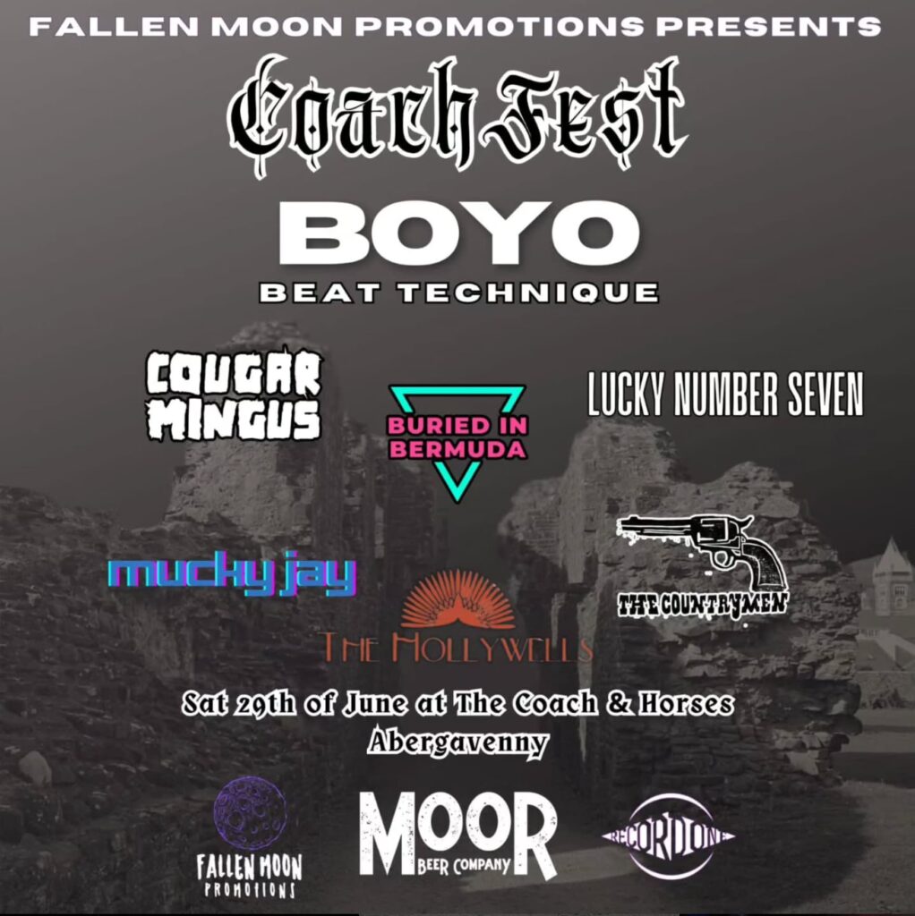 coach fest promo poster for the coach fest in abergavenny