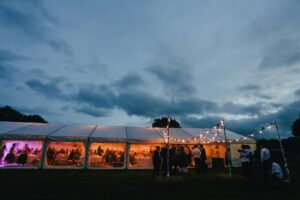 mobile bar hire setup at outdoor event in South Wales